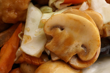 Chinese food. Fish with vegetables