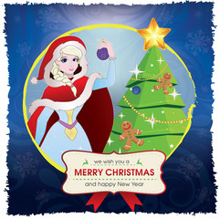 Princess Christmas Card