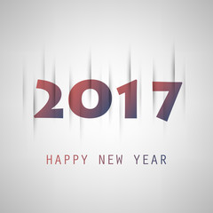  Simple Purple And Blue New Year Card, Cover or Background Design Template - 2017