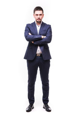 Handsome man with crossed hands