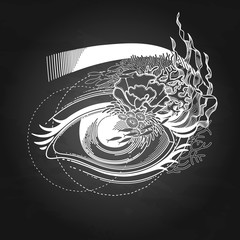 Abstract graphic eye