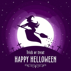 Happy Halloween. Vector illustration card.