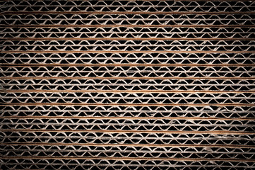 Patterned paper corrugated cardboard