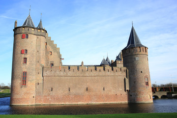 Fototapeta premium The historic Muider Castle in North Holland, The Netherlands