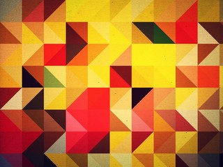 Colorful yellow tone polygon triangle abstract illustration background