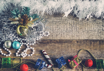 Christmas toys, gift boxes