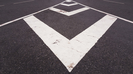 Road with white lines