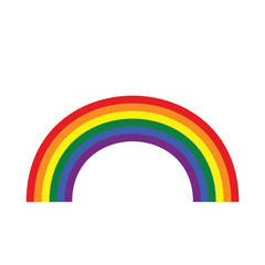 Rainbow icon flat. Homosexual minority concept icon.