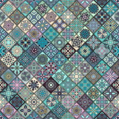 Seamless pattern. Vintage decorative elements. Hand drawn background. Islam, Arabic, Indian, ottoman motifs. Perfect for printing on fabric or paper.