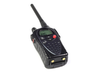 walkie-talkie on a white