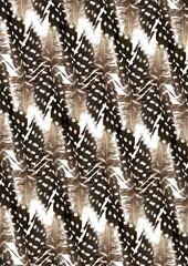 Brown feather pattern