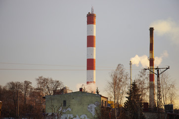 Kominy elektrociepłowni © Patdrig Torc
