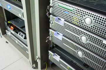 Network servers in data room Domestic Room