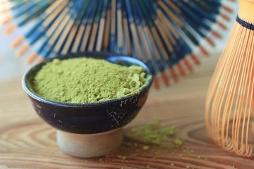 Matcha green tea powder