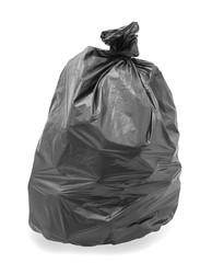 Black trash bag