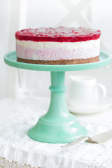 no baked cranberry  cheesecake