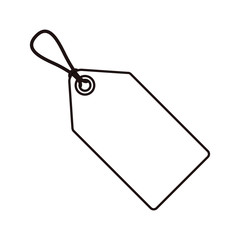 Hang label icon. Tag banner product and decoration theme. Isolated design. Vector illustration