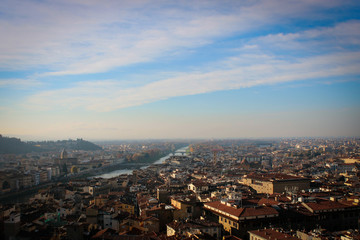 Fototapeta na wymiar Panorama of city of Florence, Italy