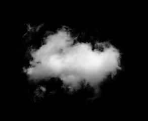 white clouds on black background