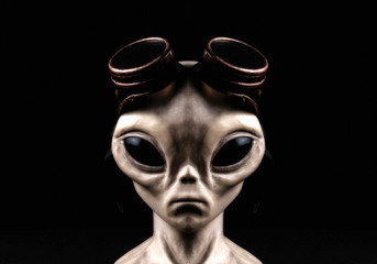 Extraterrestrial Alien Steam Punk Portrait