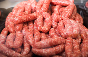 sausage assort on counter