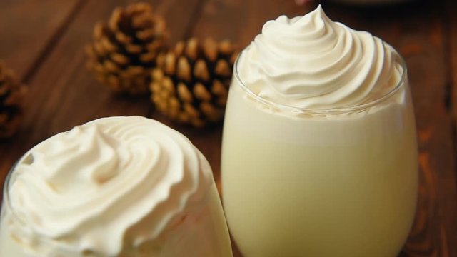 Tasty christmas peppermint white hot chocolate