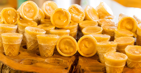 Macro of maple sugar cones - Shallow depth of field