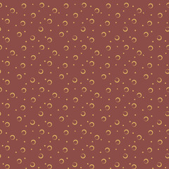 Polka dot and ring seamless pattern