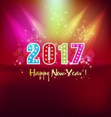 Happy new year 2017 holiday background