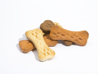 Dog biscuits. Treats are used for training.