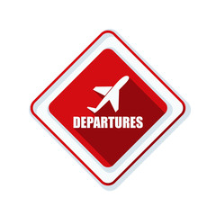 Airport Departures Sign