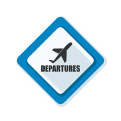 Airport Departures Sign