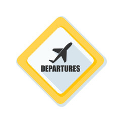 Airport Departures Sign