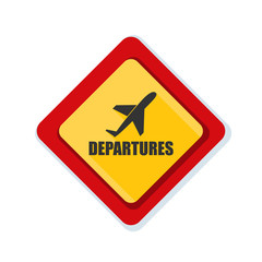 Airport Departures Sign