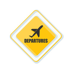 Airport Departures Sign