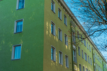 Restored houses in Berlin-Prenzlauer Berg