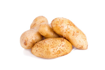 Potato isolated on white background.
