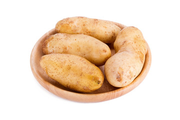 Potato isolated on white background.