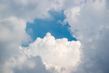 Blue sky with clouds