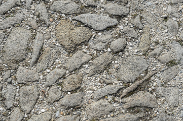 stones at tje floor