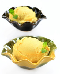 Mango fruit ice cream.