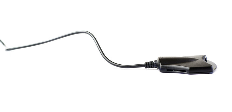 Identity authentication card reader isolated over white background