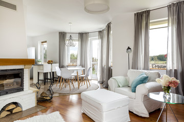 Stylish white interior