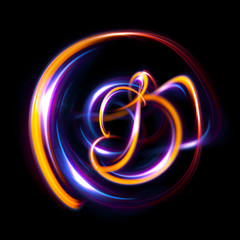 Abstract ring background with luminous swirling backdrop. Glowing spiral. The energy flow tunnel. Shine round frame with light circles light effect. Glowing cover. Space for your message. LED. atom