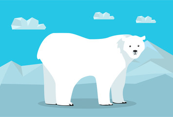 Funny Polar Bear Illustration