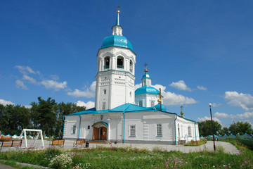 Yeniseysk -  town in Krasnoyarsk Krai, Russia with Monastery of the Transfiguration of the Savior
