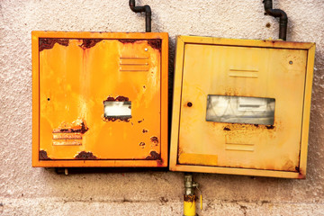 Protective metal box of gas meter