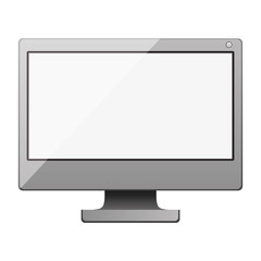 Computer icon. Device gadget technology and electronic theme. Isolated design. Vector illustration