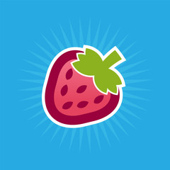 Simple Strawberry Icon