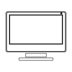 Computer icon. Device gadget technology and electronic theme. Isolated design. Vector illustration
